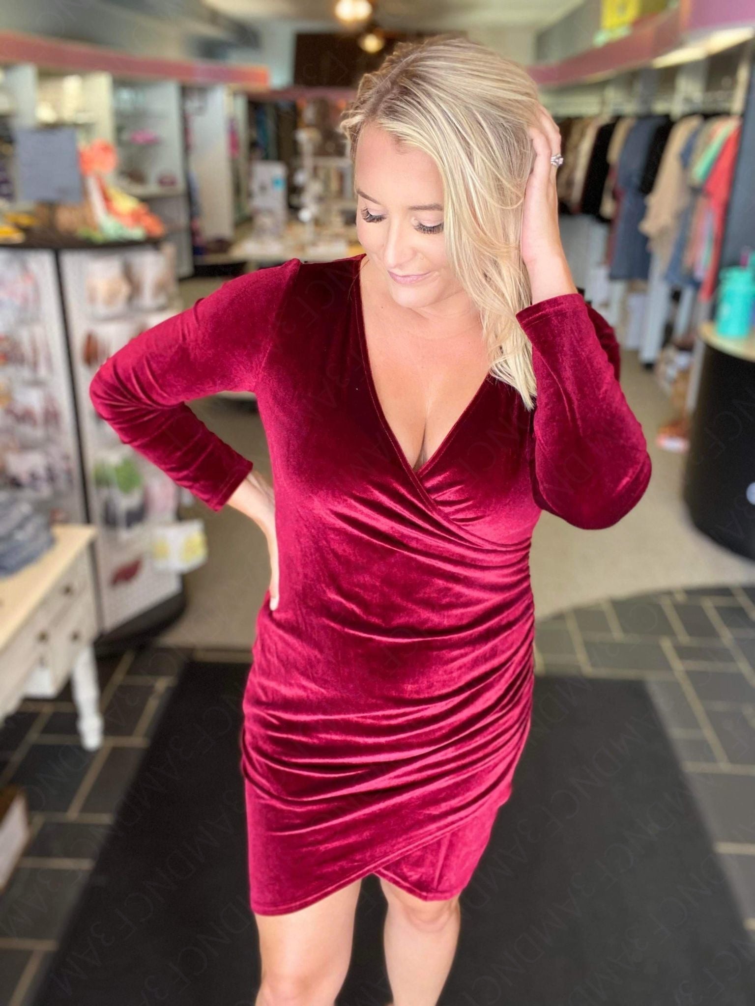 Edina Velvet Holiday dress – Rebecca's Dresses