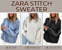 Load image into Gallery viewer, PREORDER: Rerun-Zara Stitch Sweater 11.10.25
