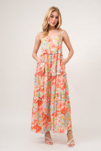 Load image into Gallery viewer, Floral Ruffled Tiered Maxi Cami Dress
