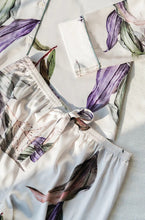 Load image into Gallery viewer, PURPLE FLORAL LONG SLEEVES PAJAMAS SET
