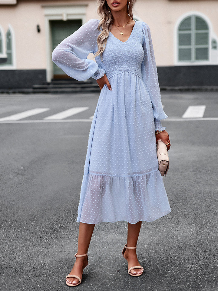 Swiss Dot Midi Dress