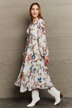 Load image into Gallery viewer, Good Day Chiffon Floral Midi Dress
