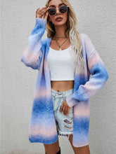 Load image into Gallery viewer, Full Size Gradient Open Front Cardigan
