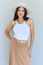 Load image into Gallery viewer, Comfort Princess High Waist Scoop Hem Maxi Skirt in Tan
