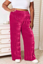 Load image into Gallery viewer, The Deanna Shirring Velvet Wide Leg Pants
