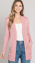 Load image into Gallery viewer, COTTON BLEND CARDIGAN WITH POCKETS
