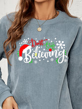 Load image into Gallery viewer, DON&#39;T STOP BELIEVING Graphic Sweatshirt

