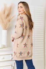 Load image into Gallery viewer, Star Pattern Longline Cardigan
